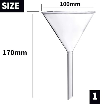 Glass Funnel Set, 50mm & 40mm Diameter - Image 2