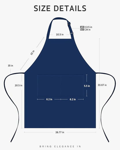 Syntus Chef Apron for Men Women Kitchen Cooking Apron - Image 2