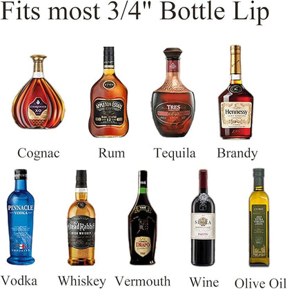 Pafusen 12 Pack Liquor Bottle Pourers, Liquor Pour Spout - Image 6