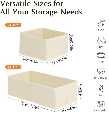 DIMJ Drawer Organizers Clothes, Dresser Organizer Bins - Image 2