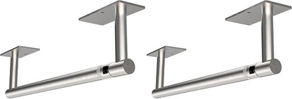 RUACQ Paper Towel Holder Under Cabinet, Wall Mounted or Adhesive Stainless by Ruacq