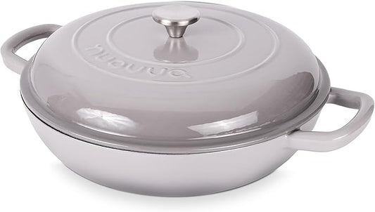 Shallow Cast Iron Casserole by Nuovva