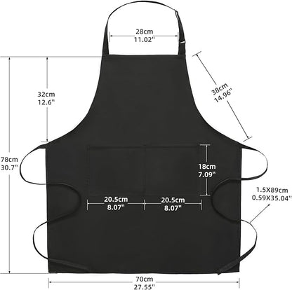 BOHARERS 2 Pack Cooking Kitchen Aprons - Image 5