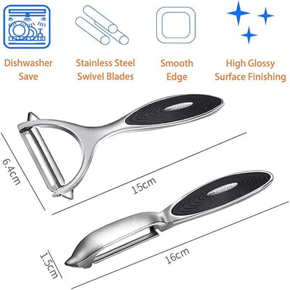 FUHUY Vegetable, Apple Peelers for kitchen, Potatoes Peeler, Y-Shaped and - Image 2