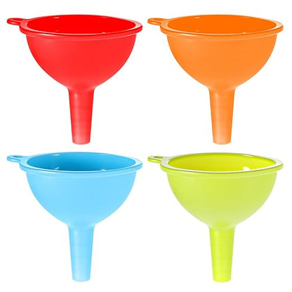 4 Pack Kitchen Silicone Funnel, Kitchen Funnel Set, Canning Silicone Funnels by Unknown