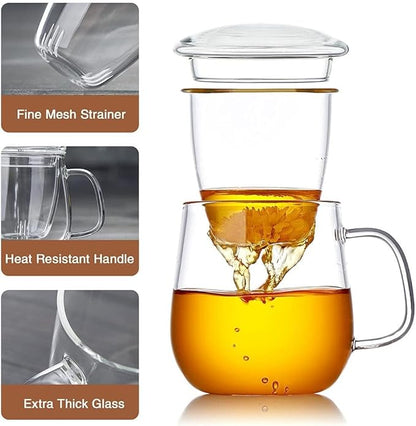 DOPUDO Glass Teacups 24 Pack Glass Tea Cup - Image 3