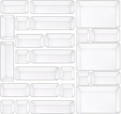 Clear Acrylic Drawer Organizers Set Storage - Image 6