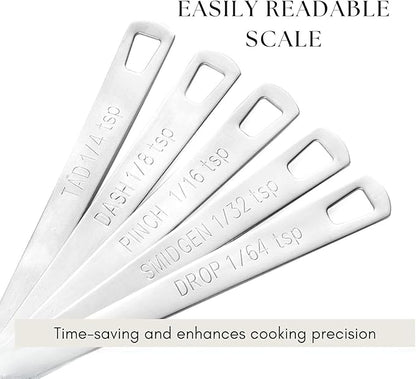 2 Pack Teaspoon Measuring Spoons, 1/4 tsp, 1/8 tsp, 1/16 tsp, 1/32 tsp - Image 4