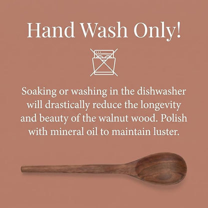 Salt & York 5-piece Walnut Wooden Kitchen Utensil Set - Image 6