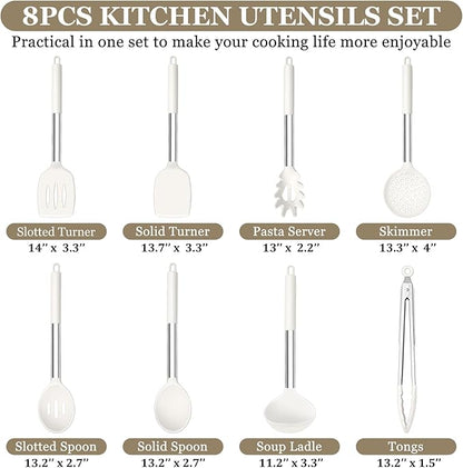 TeamFar Kitchen Utensils, for Nonstick Cookware Cooking Stirring Turning - Image 2