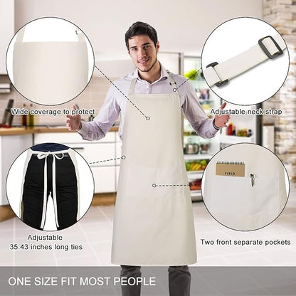Jubatus 2 Pack 100% Cotton Aprons - Image 2
