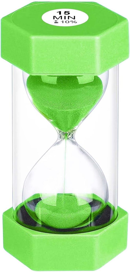 Sand Timer 15 Minute Hourglass, Unbreakabl Sand Clock 15 Min, Reloj De Arena 15 by YLTIMER