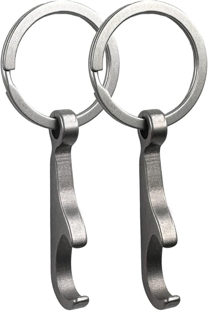 Titanium Bottle Opener, Small Keychain Beer Bottle Opener Can Opener by SHEICAP