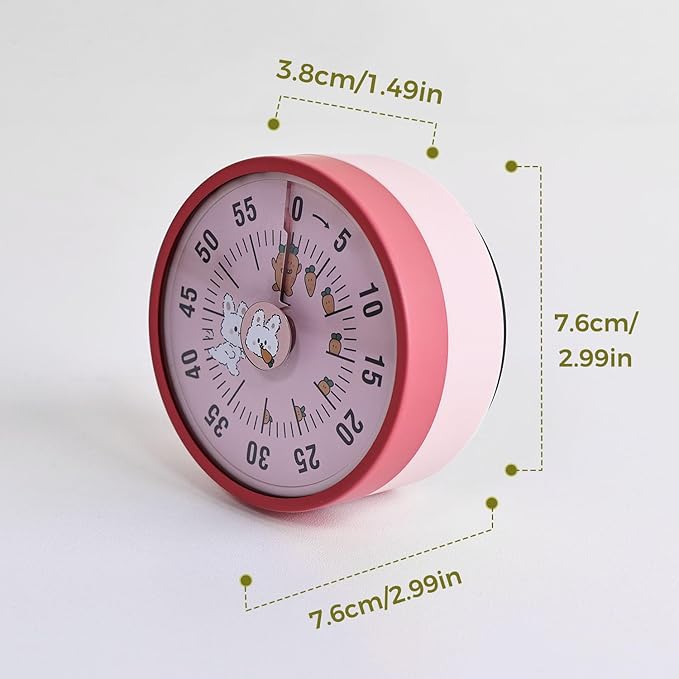 Kitchen Timer, Kitchen Countdown Cooking Reminder No Battery Required Magnetic - Image 6