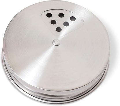 Mason Jar Spice Shaker Lids Stainless Steel – 8 Pack Adjustable Spice Lids - Image 7