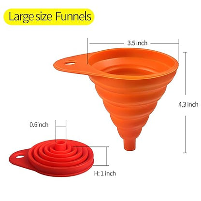 4-Pack Kitchen Funnel Set, Small and Large, Upgraded Kitchen Gadgets - Image 2