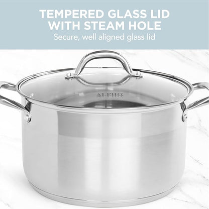 Alpha Living SP-08G Stainless Steel Pot - Image 4