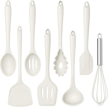 TeamFar 8 PCS Silicone Cooking Utensils by TeamFar