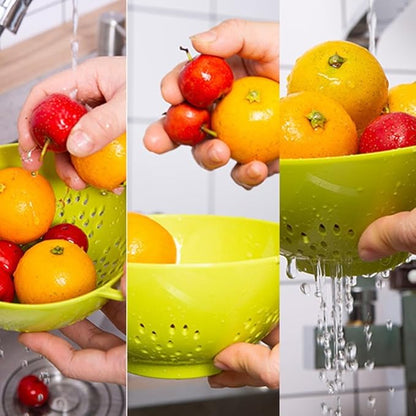 Heavy Duty 6 Inch Food Colander, Large Capacity Vegetable Strainer - Image 6