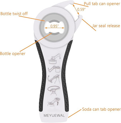 Jar Opener Bottle Opener for Weak Hands, 5 in 1 Multi-Function Can Opener - Image 5