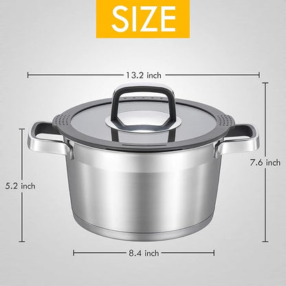 MARSKITOP 5 Quart Stock Pot - Image 6