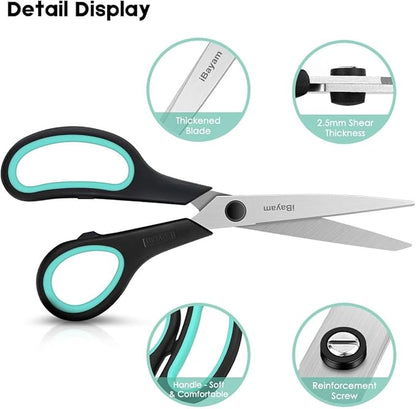 iBayam 3-Pack 8" Heavy Duty Scissors - Image 4