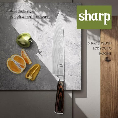 FULLHI Knife Set, Premium German Stainless Steel chef Knife Set - Image 6