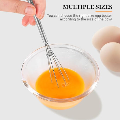 NileHome Mini Whisks Stainless Steel Whisk Set 5" 7" Kitchen Small Wisk Balloon - Image 5