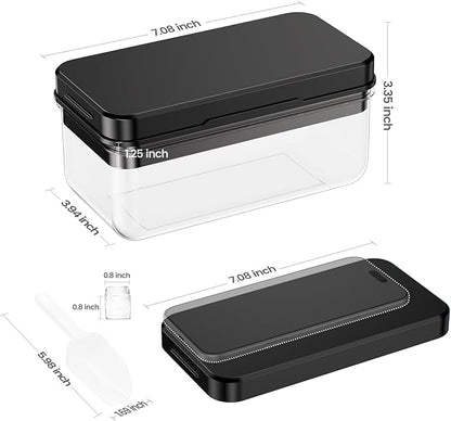 Ice Cube Tray with Lid and Bin, Ice Trays - Image 3