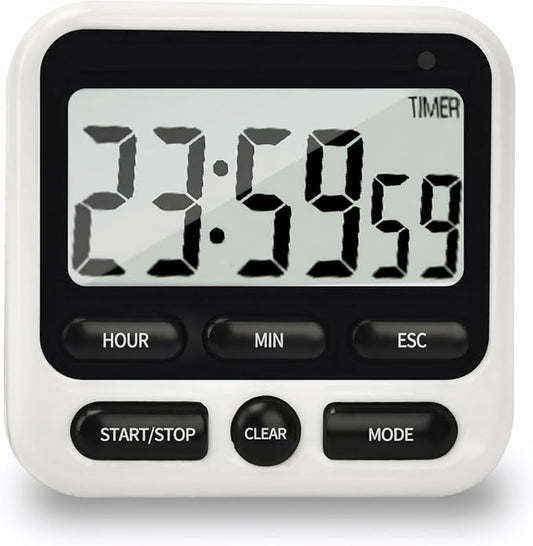 NKOVE Digital Kitchen Timer 24 Hour Clock and Alarm Function by Nkove