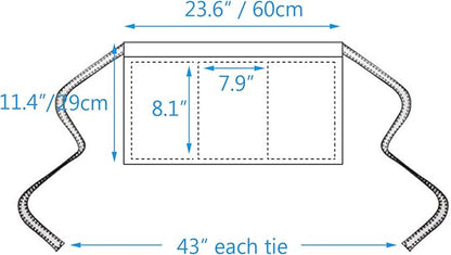 BOHARERS Waist Apron with 3 Pockets12 Pack - Image 5