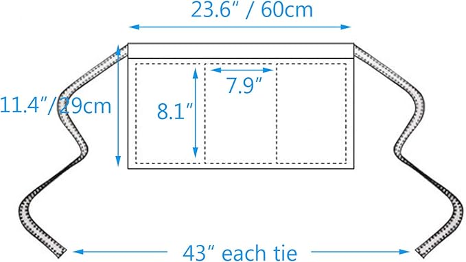 BOHARERS Waist Apron with 3 Pockets 3 Pack - Image 5