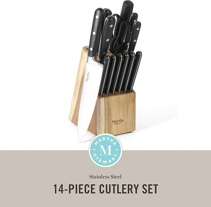 Martha Stewart Eastwalk 14 Piece High Carbon Stainless Steel Cutlery Knife - Image 2
