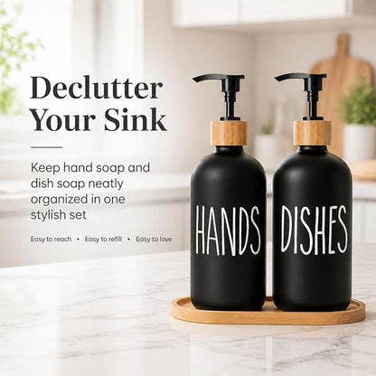 Glass Soap Dispenser for Kitchen Sink and Bathroom - Image 3