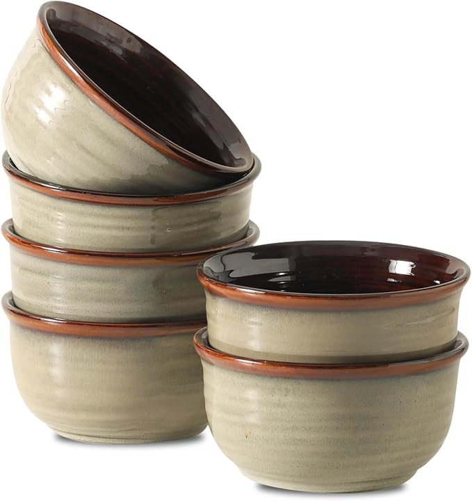 Hasense Ceramic Soup Bowls Set of 6, 20 Ounce Cereal Bowls by Hasense