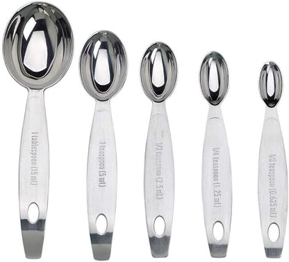 Cuisipro Stainless Steel Measuring Spoon Set Silver - Image 4