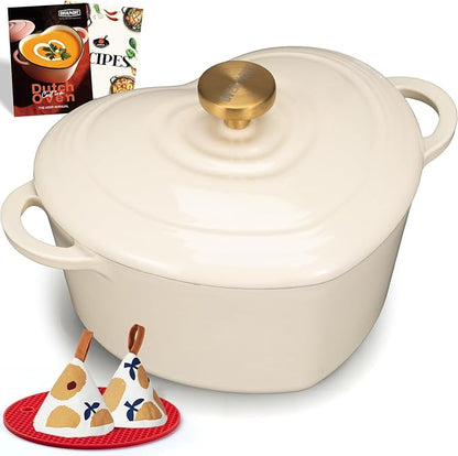 Overmont Enameled Cast Iron Dutch Oven by Overmont