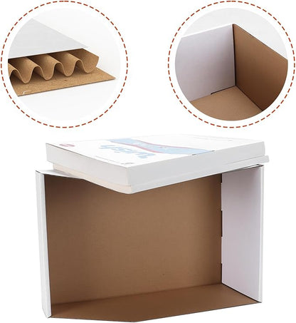 ZBEIVAN Cardboard Storage Bins Boxes 35 Packs 12x8x4.5 Inches, Easy Assembly - Image 3