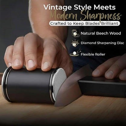 High Carbon Stainless Steel Rolling Knife Sharpener - Image 8