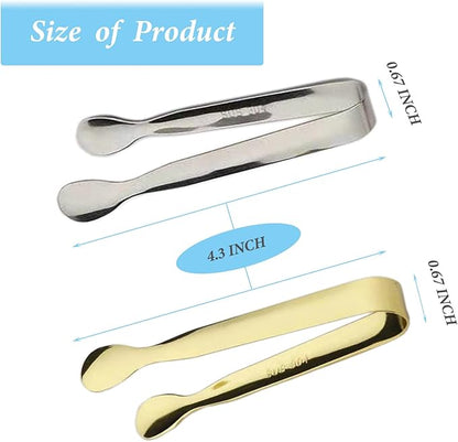 6PCS Ice Tongs Mini Sugar Tongs 4.25Inch Tong - Image 2