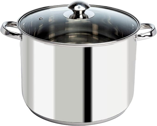 Ecolution Stainless Steel Stock Pot, Encapsulated Induction Ready Cooking Pot by Ecolution