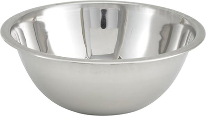 Winco 3 Quart Heavy-Duty Stainless Steel Mixing Bowl by Fonteme