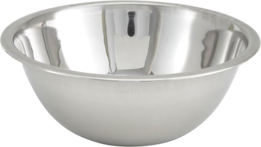 Winco 3 Quart Heavy-Duty Stainless Steel Mixing Bowl by Fonteme