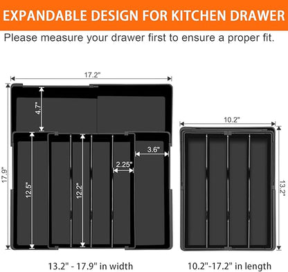 Spaclear Large Kitchen Silverware Organizer - Image 2