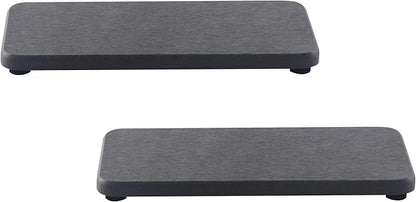 NiuYichee 2 Pcs Water Absorbing Stone Trays, Kitchen/Bathroom Sink Soap Dish by NiuYichee