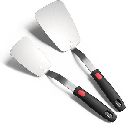 Stainless Steel Flexible Spatula Solid Turner, XiaoZu Thin Metal Spatula by XiaoZuHomeKitchen