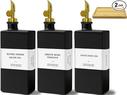 Olive Oil Dispenser Bottle for Kitchen by Gelury