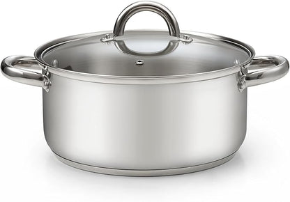 Cook N Home 5.5-Quart Sauce Pot Stainless Steel Stockpot by CookNHome