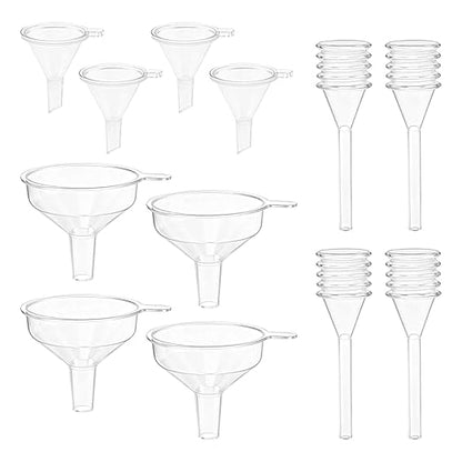 Mini Funnel Kit, 12-Piece Set: 8 Small Funnels + 4 Mini Droppers, Food-Grade PP by Unknown