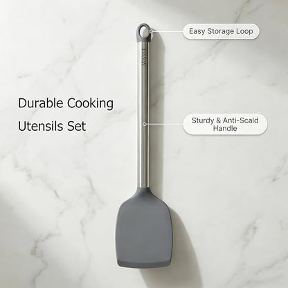 Vayvnt 4 PCS Cooking Utensils Set, Silicone Kitchen Spatula Set - Image 8